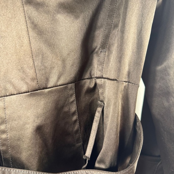 ZARA BASIC Chocolate Brown Double-Breasted Belted Trench Coat | Women’s M - Picture 10 of 14